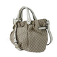 CELINE Handbag 162712BLN.02BE Canvas, Leather beige Pillow small Women Used Authentic