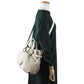 CELINE Handbag 162712BLN.02BE Canvas, Leather beige Pillow small Women Used Authentic