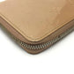 LOUIS VUITTON Long Wallet Purse M91470 Patent leather beige Vernis Zippy wallet Women Used Authentic