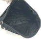 PRADA Clutch bag Nylon black Triangular plate