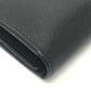 PRADA Trifold wallet M176A Safiano leather black triangle plate Women Used Authentic