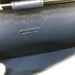 PRADA Long Wallet Purse 2ML188 Safiano leather blue logo unisex(Unisex) Used Authentic