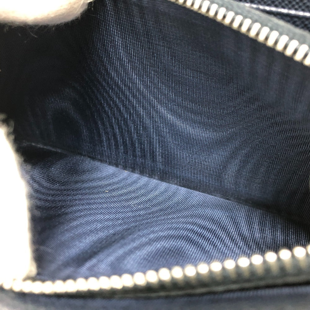 PRADA Long Wallet Purse 2ML188 Safiano leather blue logo unisex(Unisex) Used Authentic