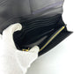PRADA Long Wallet Purse 1M1132 leather black logo Gathered Women Used Authentic
