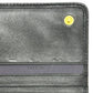 PRADA Long Wallet Purse 1M1132 leather black logo Gathered Women Used Authentic
