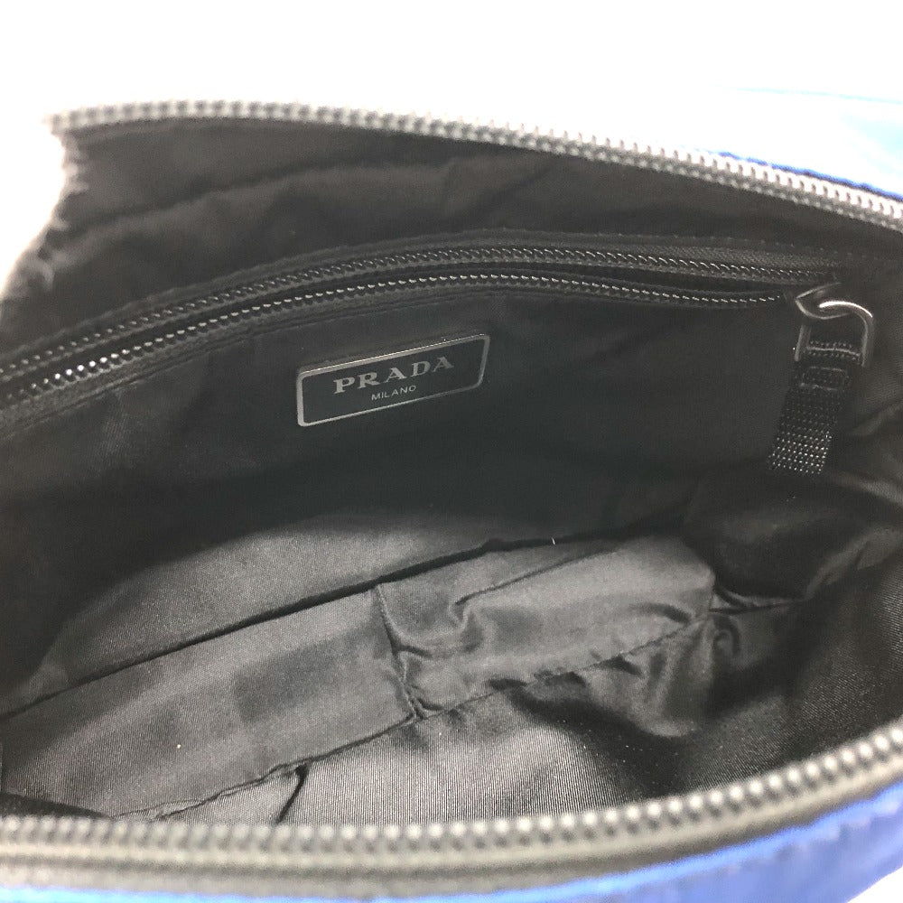 PRADA Waist bag 2VL001 Nylon blue Triangle logo