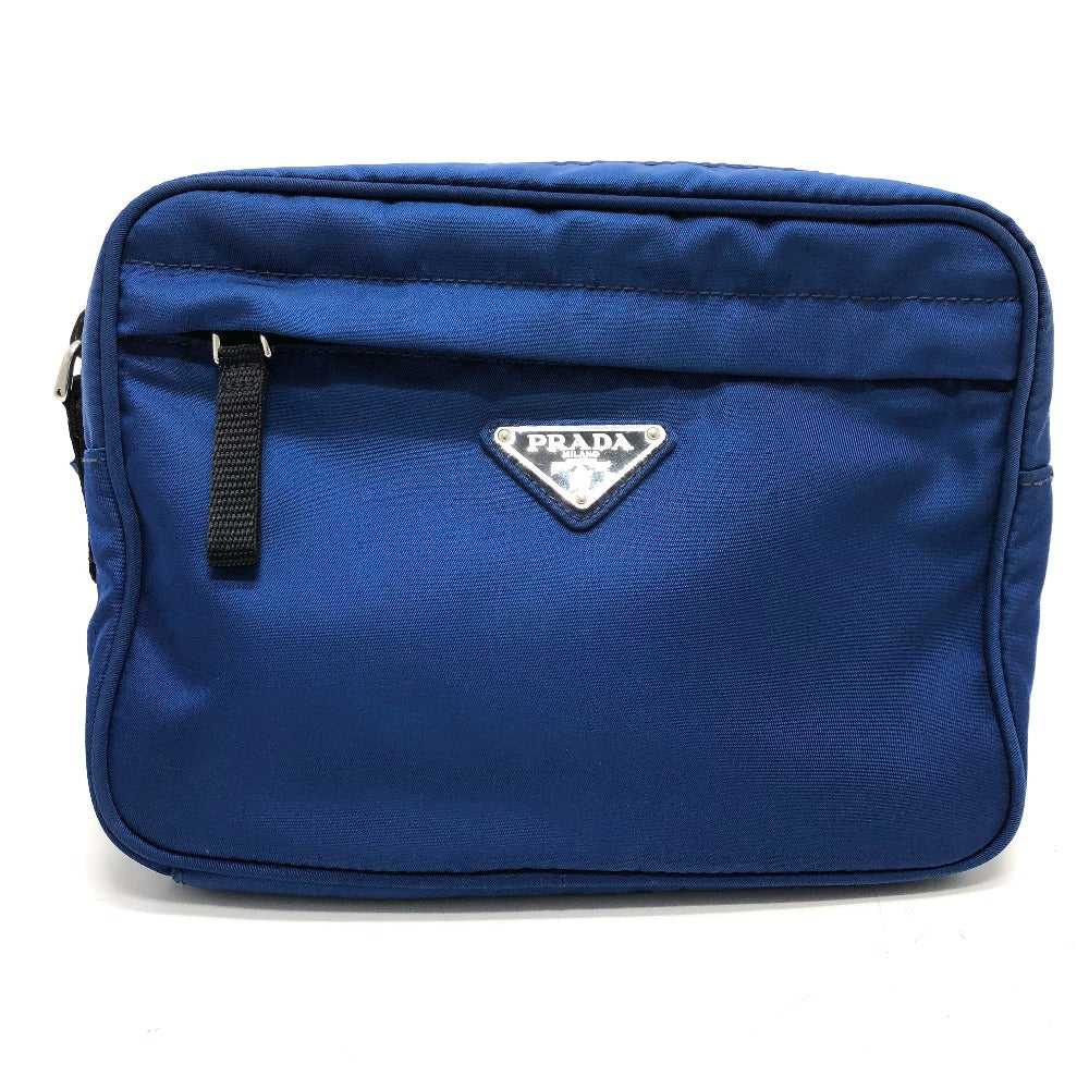 PRADA Waist bag 2VL001 Nylon blue Triangle logo