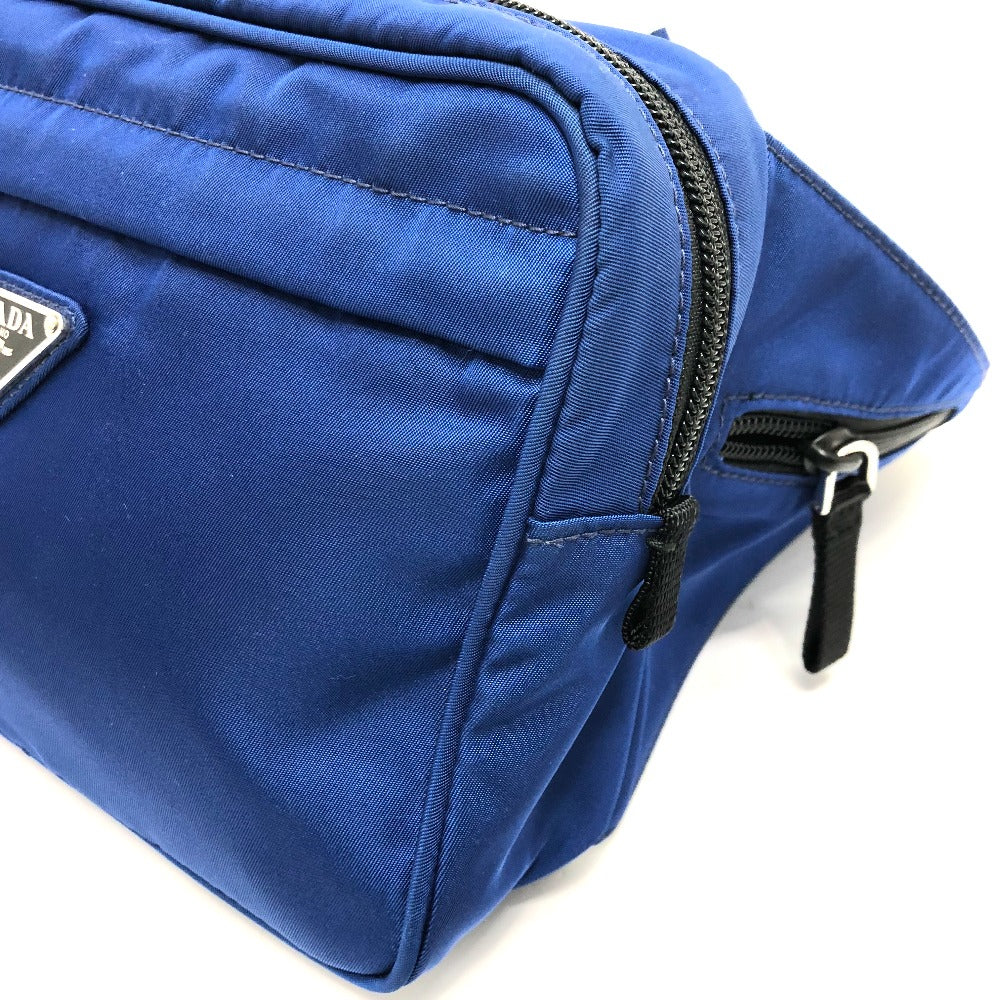 PRADA Waist bag 2VL001 Nylon blue Triangle logo