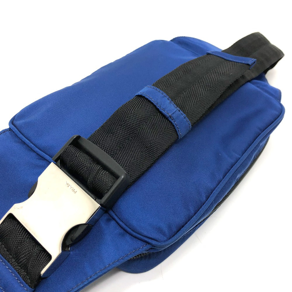 PRADA Waist bag 2VL001 Nylon blue Triangle logo