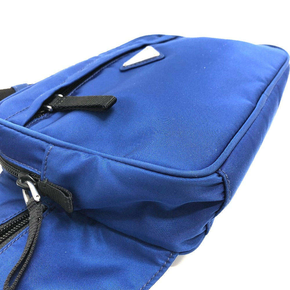 PRADA Waist bag 2VL001 Nylon blue Triangle logo