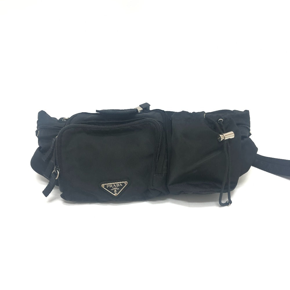 PRADA Sling bag VA0056 Nylon black Multi pocket