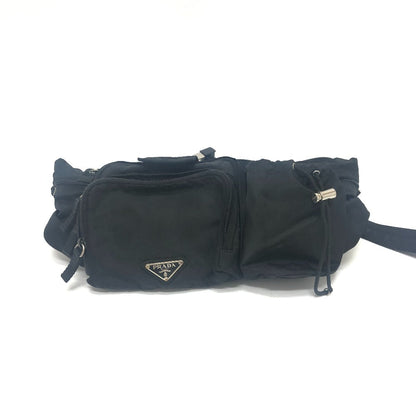 PRADA Sling bag VA0056 Nylon black Multi pocket
