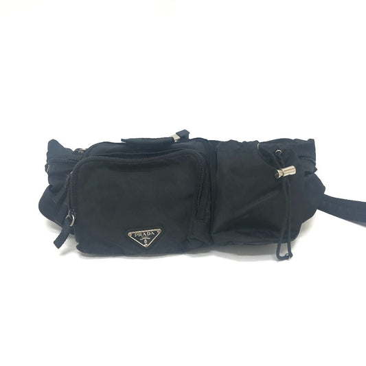 PRADA Sling bag VA0056 Nylon black Multi pocket