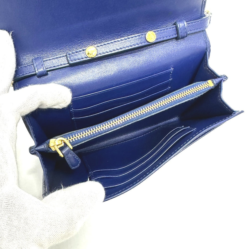 PRADA Shoulder Bag 1M1437 Nylon blue logo quilting Women Used Authentic