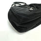 PRADA Handbag Nylon / leather black Evening bear