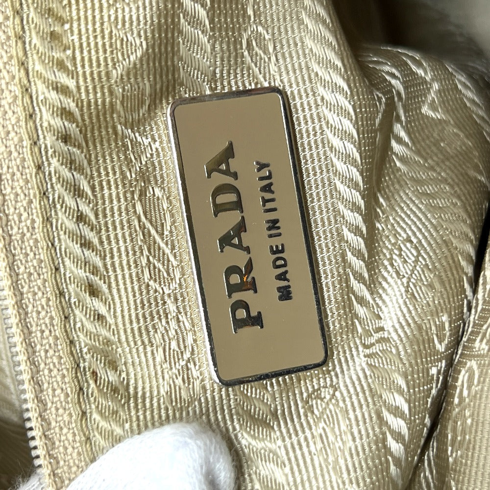 PRADA Backpack Nylon Brown With logo