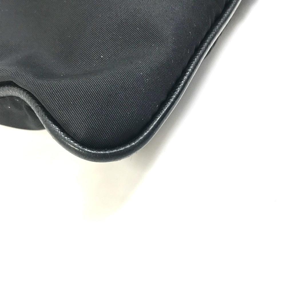 PRADA Shoulder Bag 2VH053 Nylon / leather black Bag Triangle logo mens Used Authentic