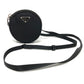 PRADA Shoulder Bag 1TT129 Nylon / leather black Triangle logo Neck pouch unisex(Unisex) Used Authentic