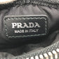 PRADA Shoulder Bag 1TT129 Nylon / leather black Triangle logo Neck pouch unisex(Unisex) Used Authentic