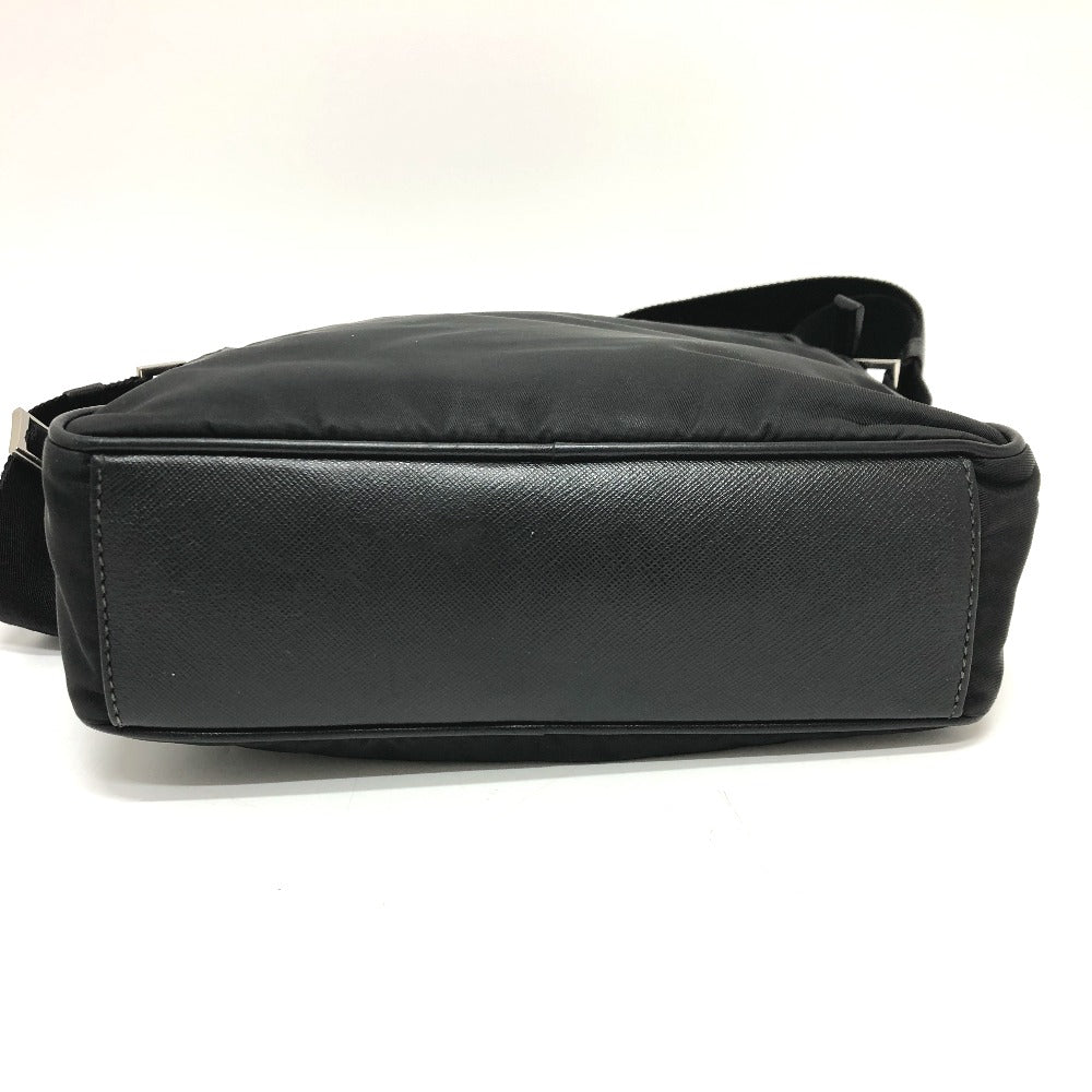 PRADA Shoulder Bag 2VH002 Nylon black Renylon Triangle Logo Women Secondhand Authentic