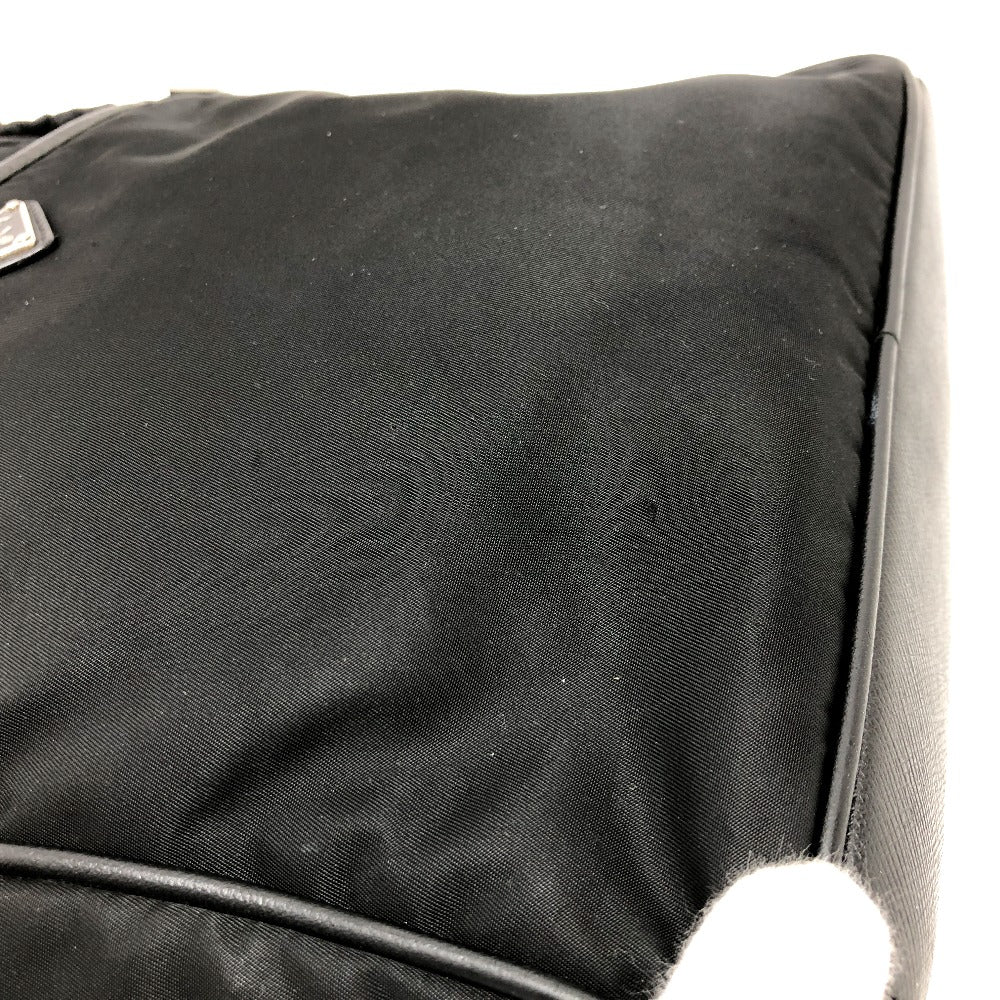 PRADA Shoulder Bag 2VH002 Nylon black Renylon Triangle Logo Women Secondhand Authentic
