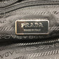 PRADA Shoulder Bag Nylon black Triangle With logo unisex(Unisex) Used Authentic