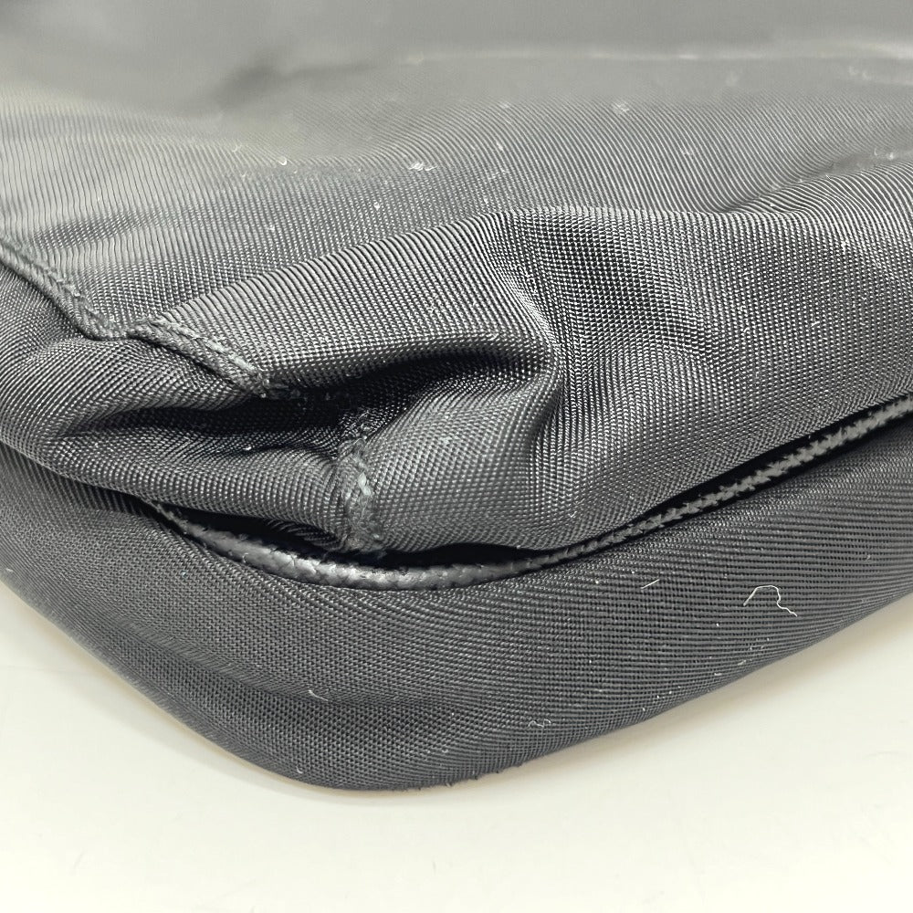 PRADA Shoulder Bag VA0251 Nylon black triangle plate