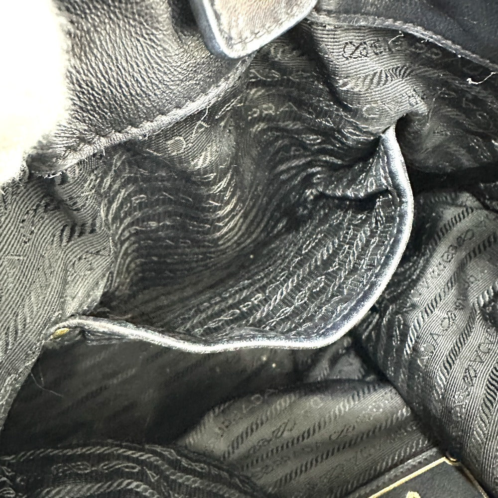 PRADA Tote Bag BN1788 Nylon / leather black Gathered Women Used Authentic