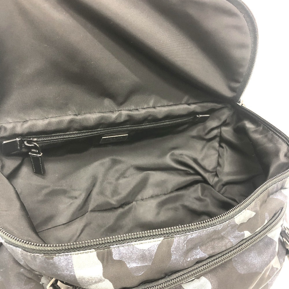 PRADA Sling bag 2VH991 Nylon blue Triangle logo camouflage