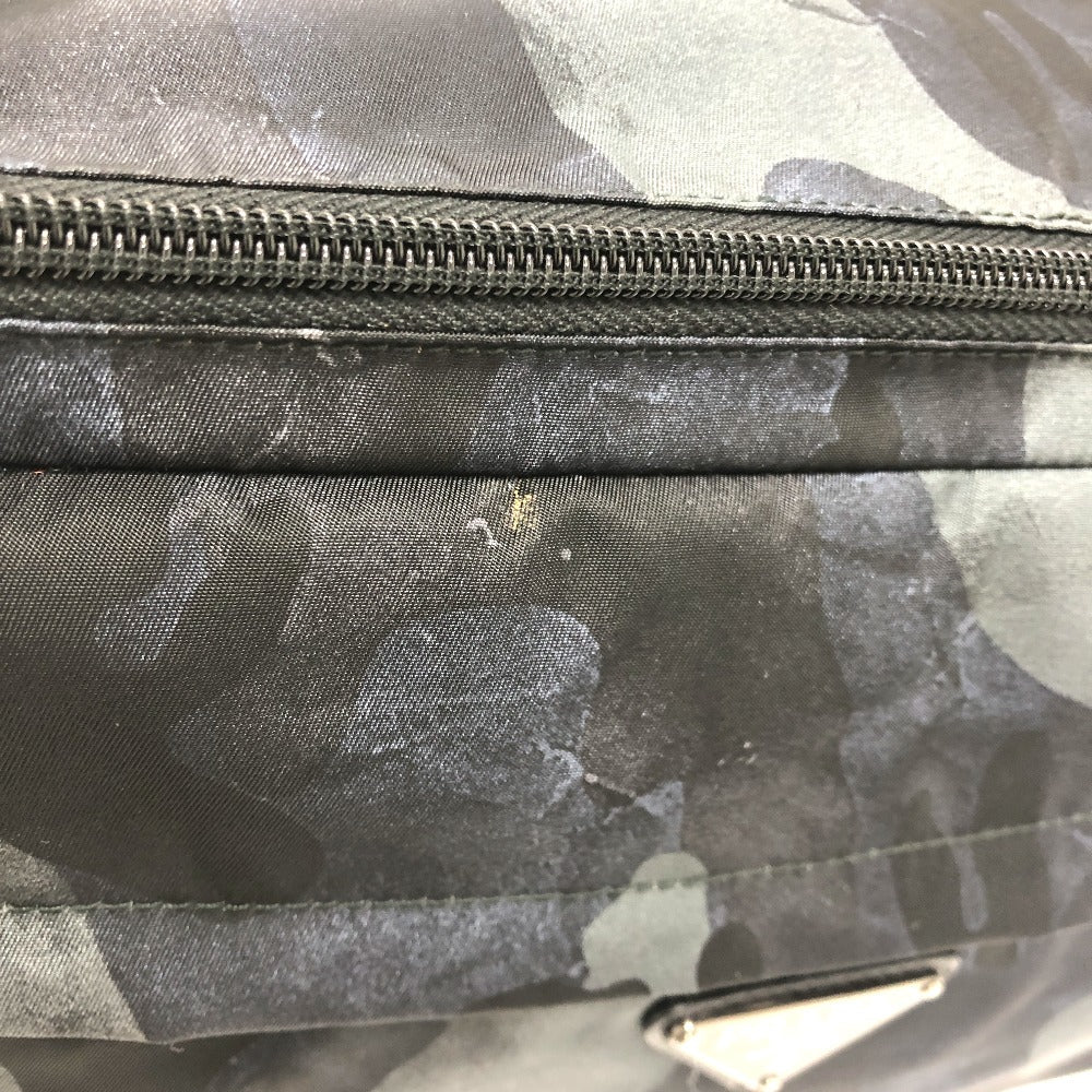 PRADA Sling bag 2VH991 Nylon blue Triangle logo camouflage