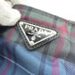 PRADA Shoulder Bag Nylon multicolor Triangle Plate Check Pattern