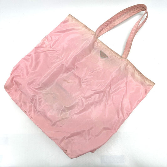 PRADA Tote Bag BR2897 Nylon pink robot Women Used Authentic
