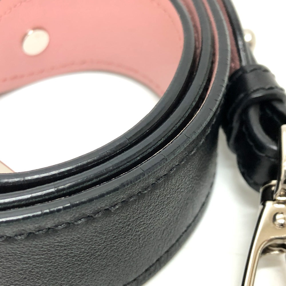PRADA Shoulder Bag 1BD067 leather black ribbon