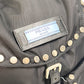 PRADA Backpack 1BZ811 Nylon black logo Studs mens Secondhand Authentic