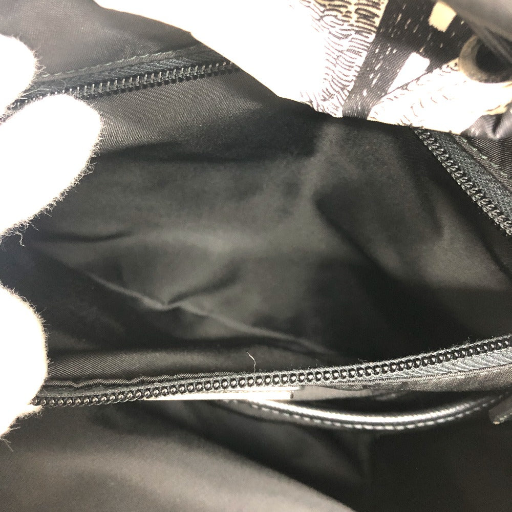 PRADA Backpack 2VZ135 Nylon black Animal total pattern