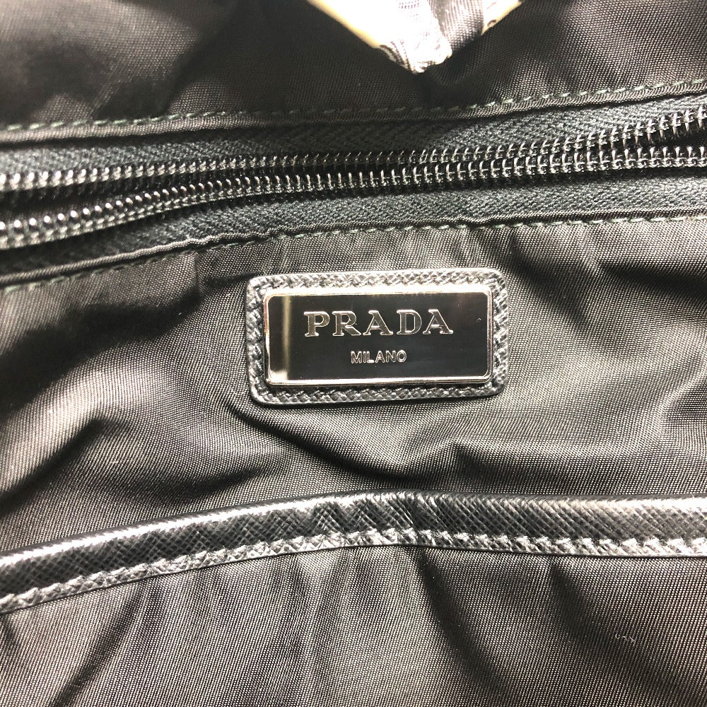 PRADA Backpack 2VZ135 Nylon black Animal total pattern