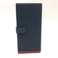 PRADA Long Wallet Purse 2MV015 leather blue Long wallet Vitero Micrograss