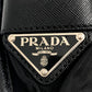 PRADA Shoulder Bag ‚u166 Nylon / leather black mens Used Authentic
