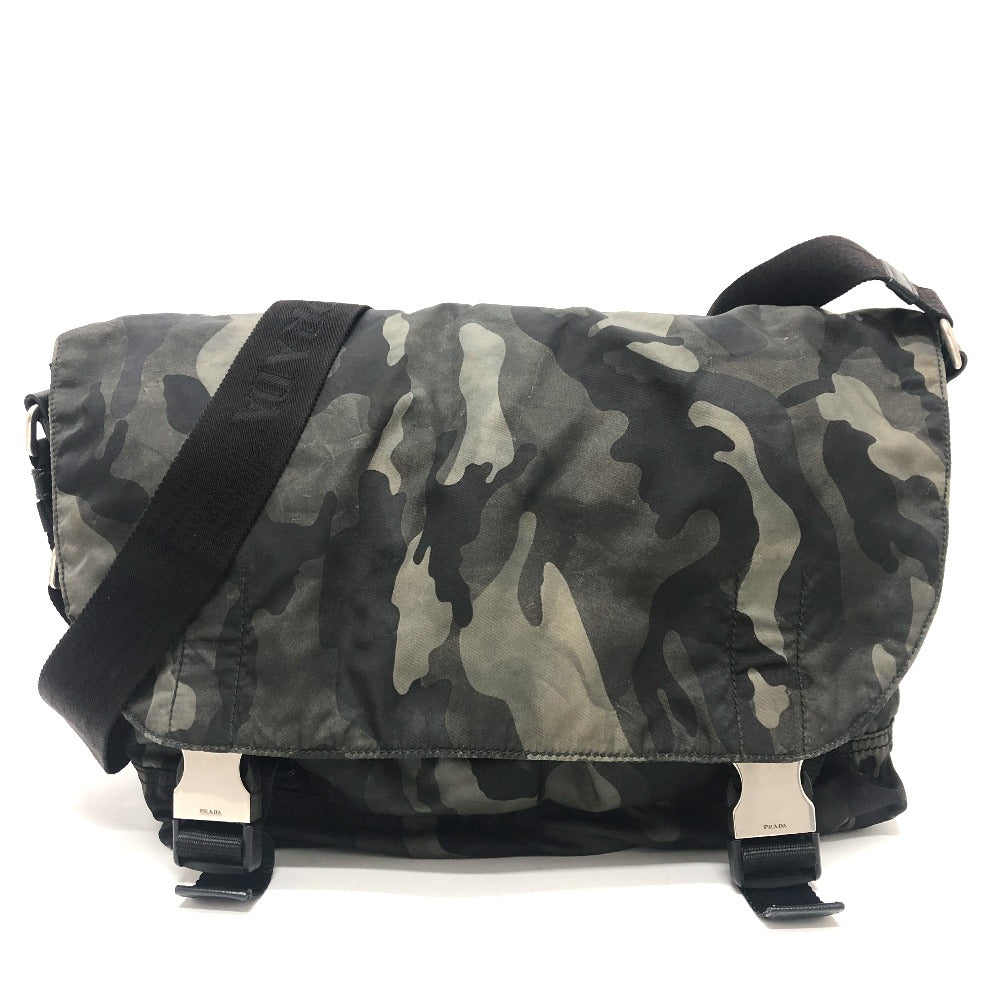 PRADA Shoulder Bag VA0887 Nylon green Camouflage camouflage