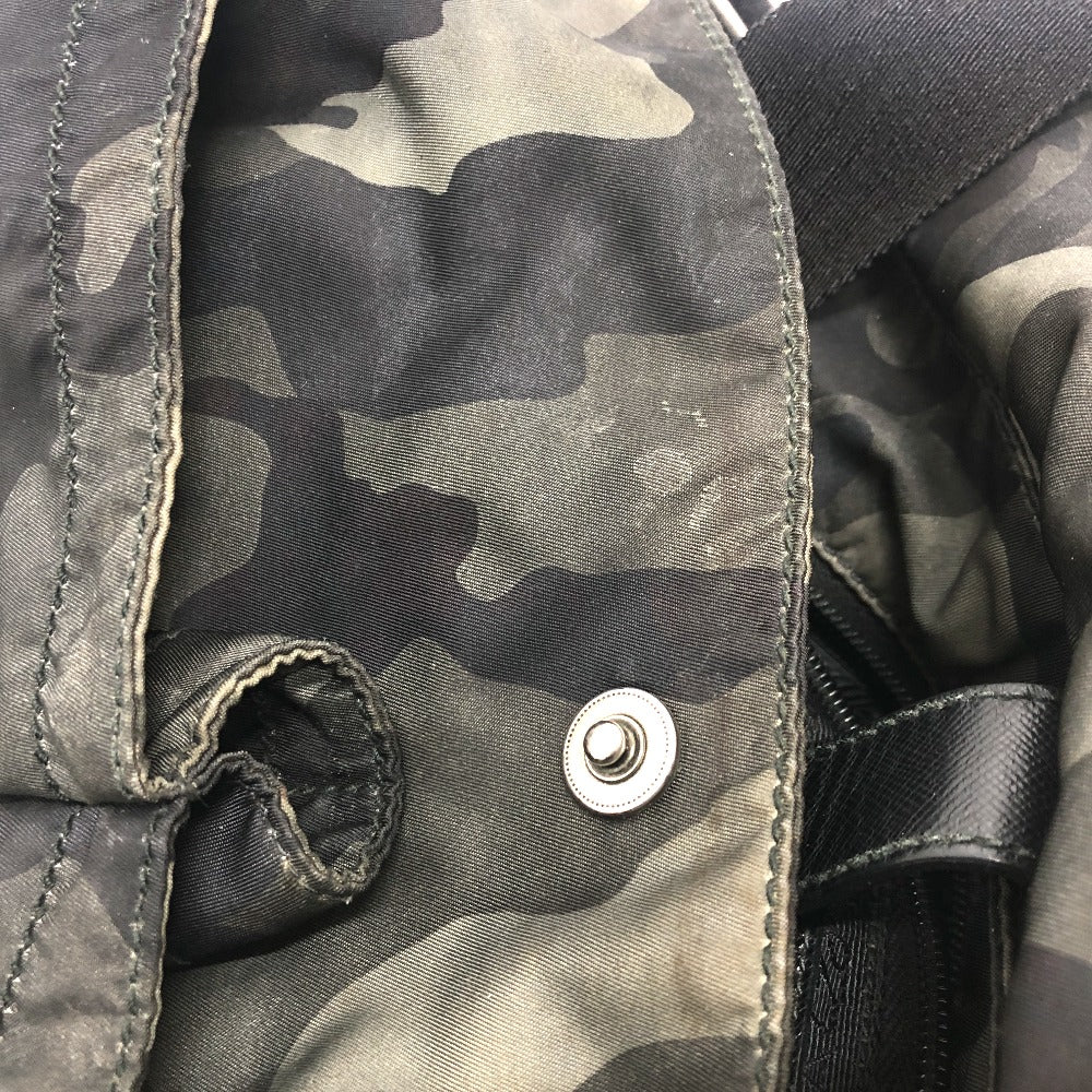 PRADA Shoulder Bag VA0887 Nylon green Camouflage camouflage