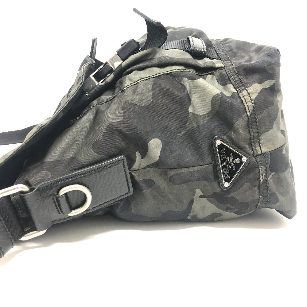 PRADA Shoulder Bag VA0887 Nylon green Camouflage camouflage