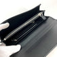 PRADA Folded wallet 1MH132 Nylon canvas, leather black Long Wallet Business Card Case Triangle logo plate Women Used Authentic
