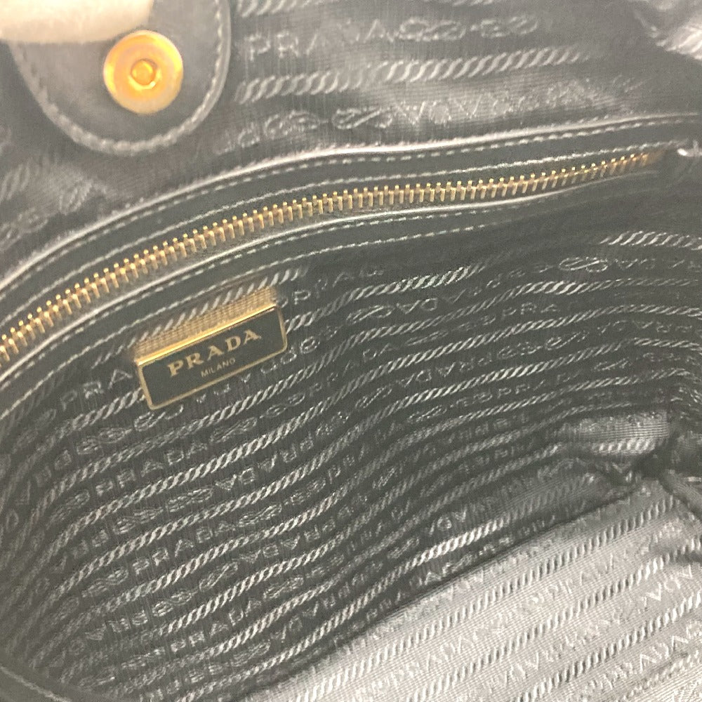 PRADA Tote Bag 1BG159 Nylon black TESSUTO Women Used Authentic