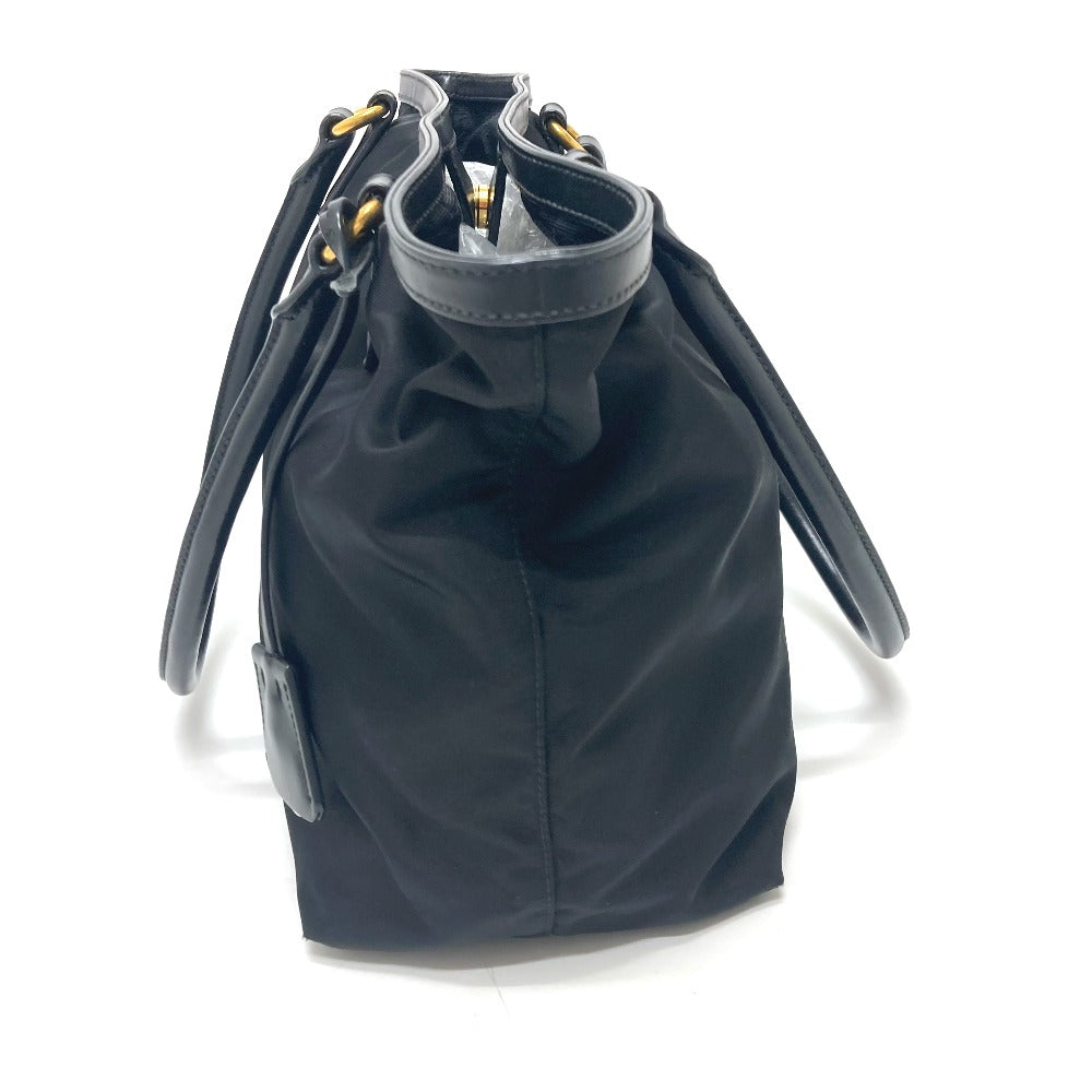 PRADA Tote Bag 1BG159 Nylon black TESSUTO Women Used Authentic