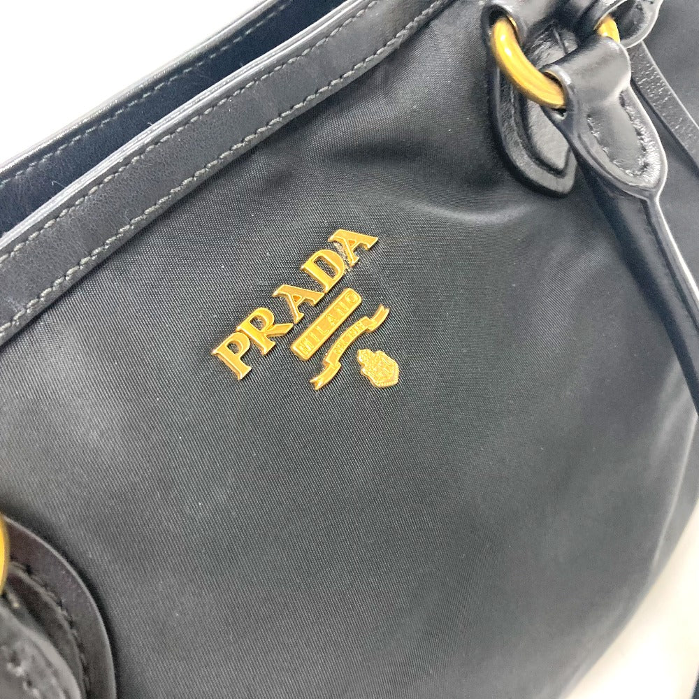 PRADA Tote Bag 1BG159 Nylon black TESSUTO Women Used Authentic
