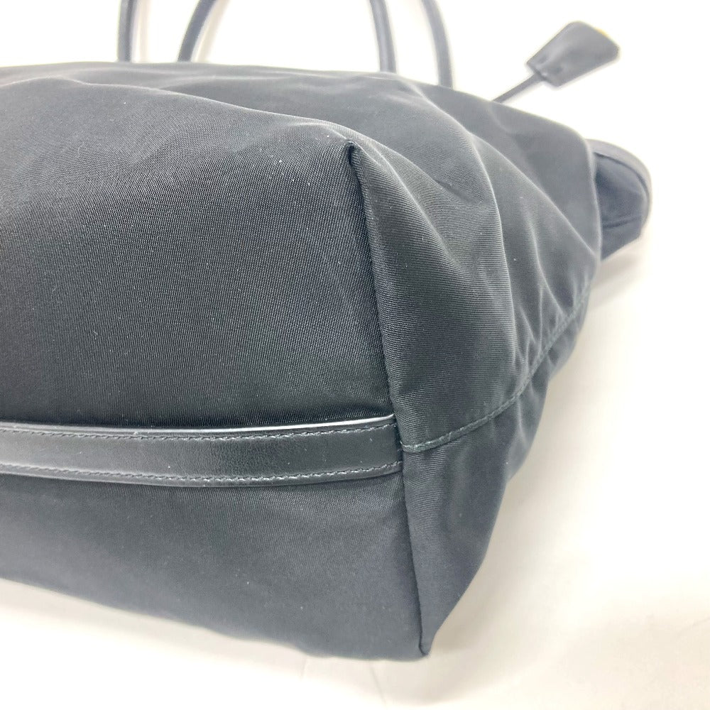 PRADA Tote Bag 1BG159 Nylon black TESSUTO Women Used Authentic