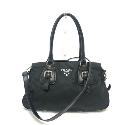 PRADA Tote Bag 1BA021 Nylon black
