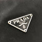 PRADA Handbag MV515 Nylon black Triangular plate Women Used Authentic