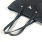 PRADA Tote Bag Nylon / leather black Skull logo