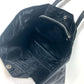 PRADA Tote Bag Nylon / leather black Skull logo